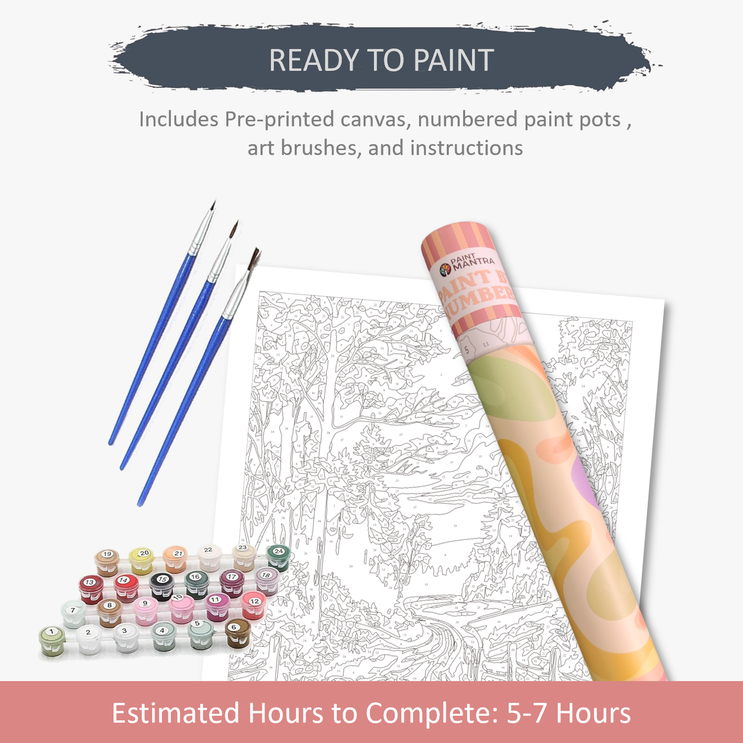 Serene Buddha Paint By Numbers Kit