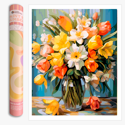 Floral Harmony Paint By Numbers Kit