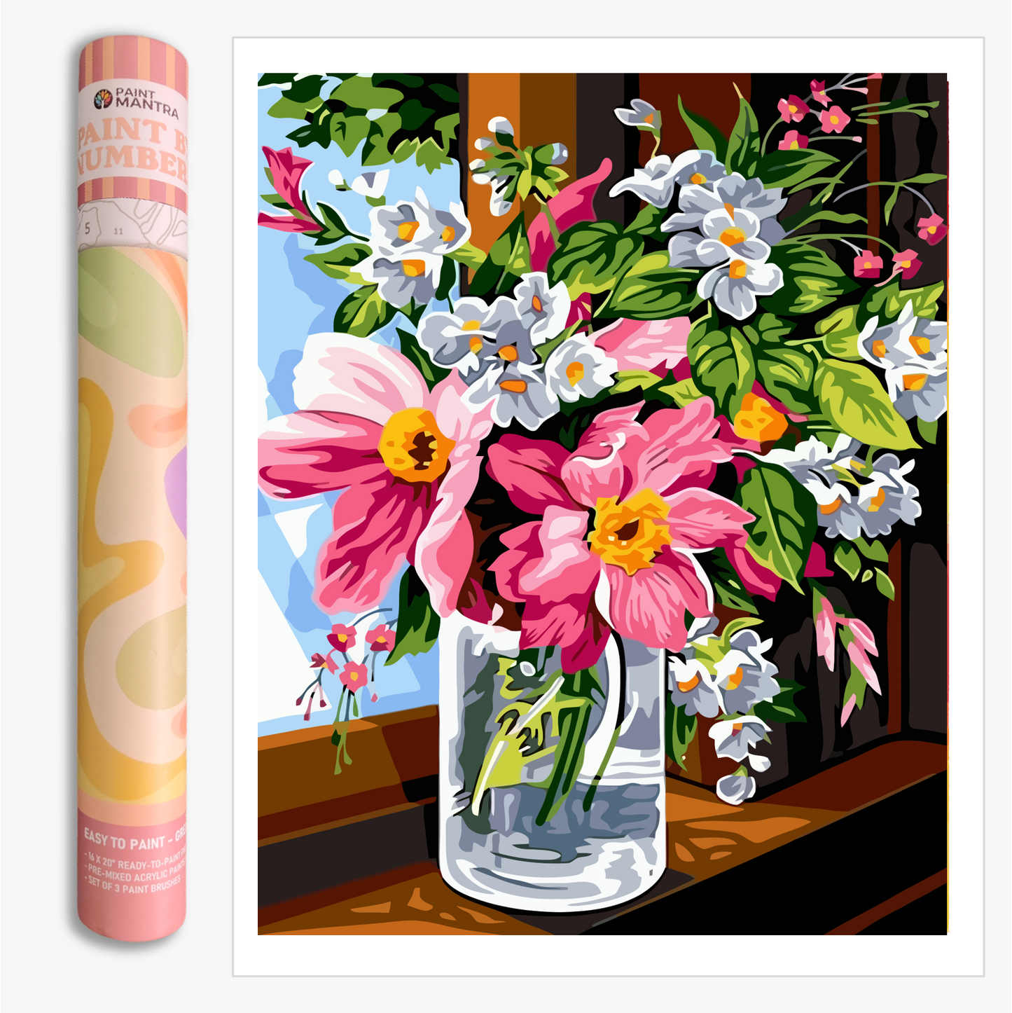 Flowers by the Window Paint By Numbers Kit