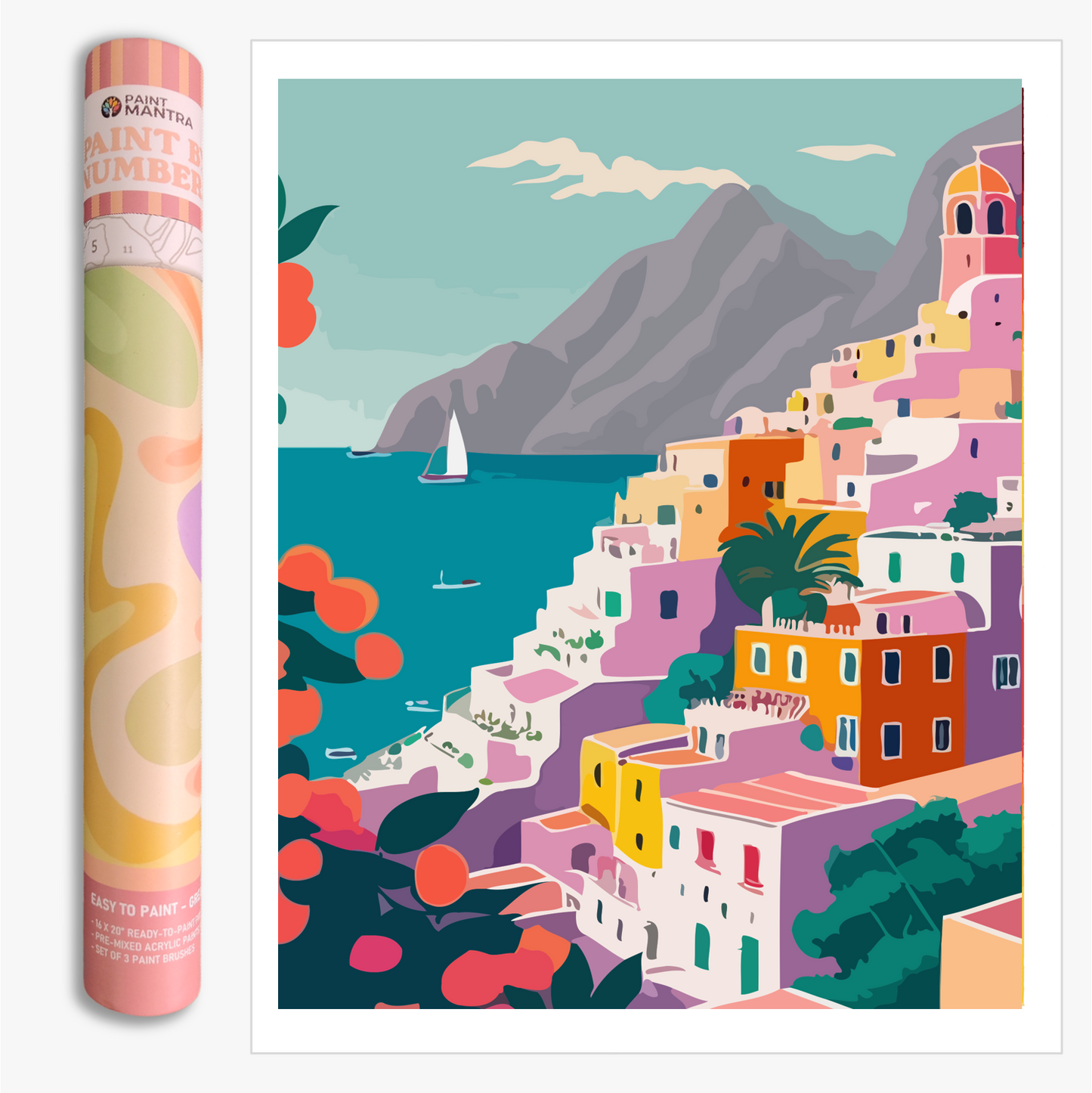 Holiday in Amalfi Paint By Numbers Kit