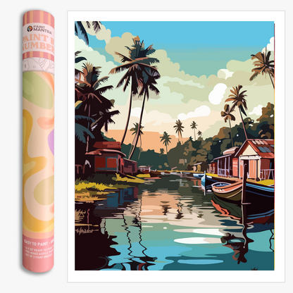 Kerala Vibes Paint By Numbers Kit