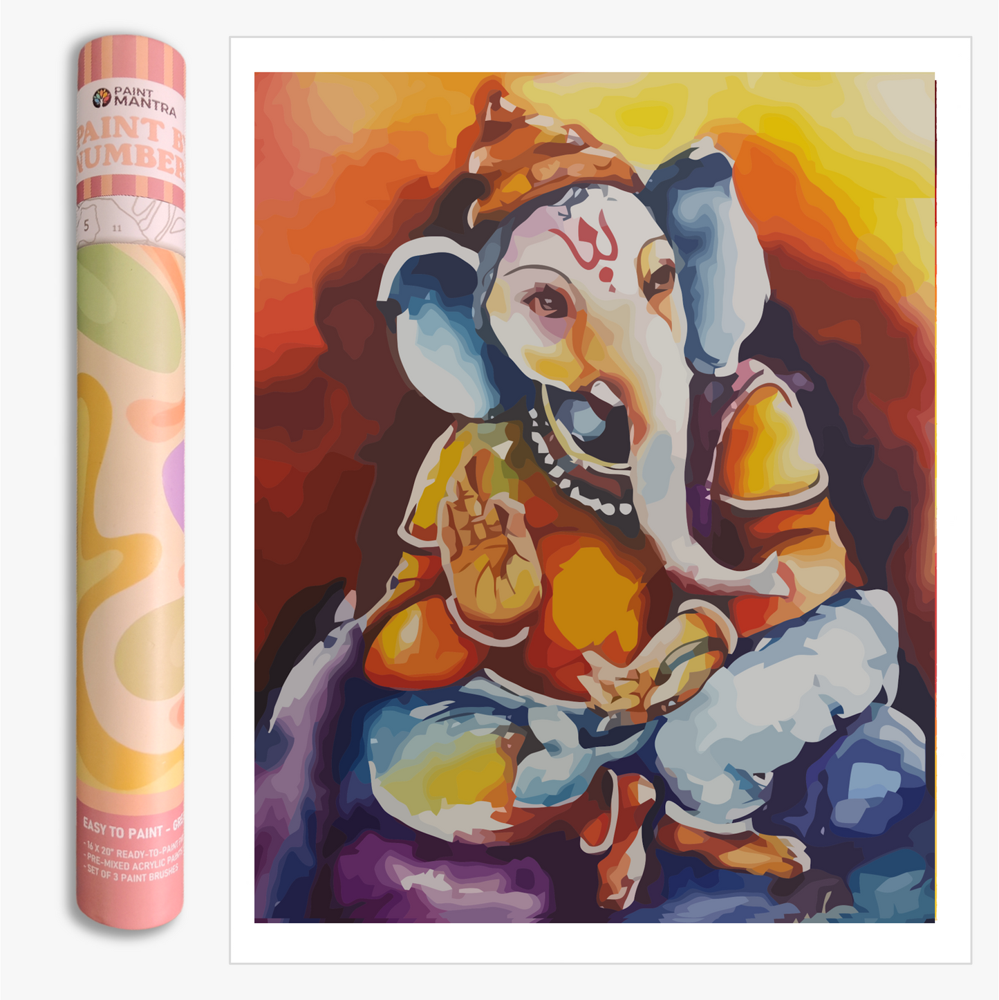 Lord Ganesha Paint By Numbers Kit